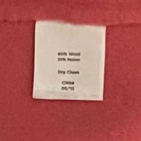 Talbots Petite 14 Petite Salmon Pink Front Snap Closure Ruffle Detail Bl… - Picture 6 of 6